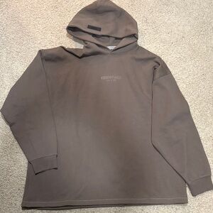 Essentials Taupe Hoodie for Men